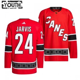 Carolina Hurricanes Trikot Seth Jarvis 24 Adidas 2022-23 Rot Reverse Retro 2.0 Authentic - Kinder